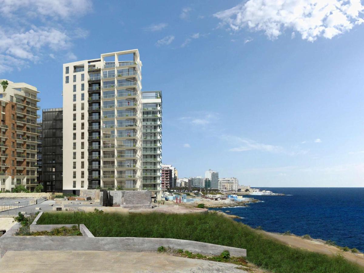 Prime Location Apartment With Side Seaviews Слима Екстериор снимка